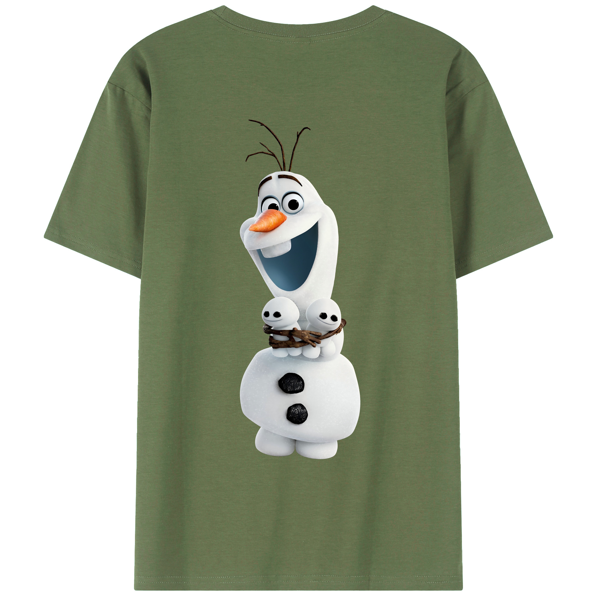 （画像用） アナと雪の女王 アンナ エルサ Frozen Anna Elsa 綿100％ メンズ半袖Tシャツ（バックプリント） 通気性